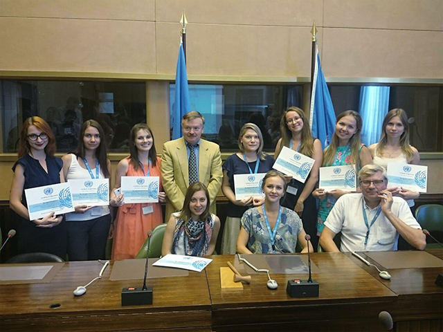 Аспирантки Высшей школы перевода на стажировке в Организации Объединенных Наций